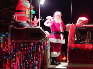 Santa Fire Truck