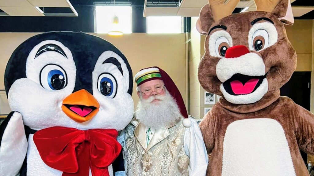 Santa Don and friends bringing festive fun to the Mesker Park Zoo!